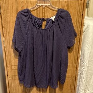 LC Lauren Conrad Deep Blue Blouse